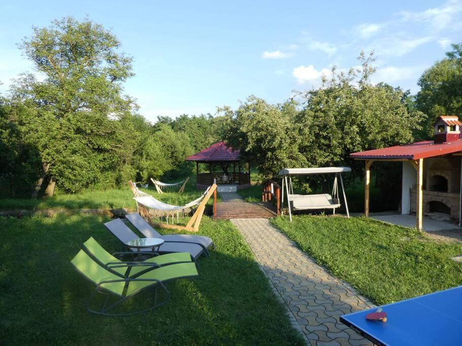 Horace Guesthouse Pool & Hot Tub & Bikes & River Dezsán Kültér fotó