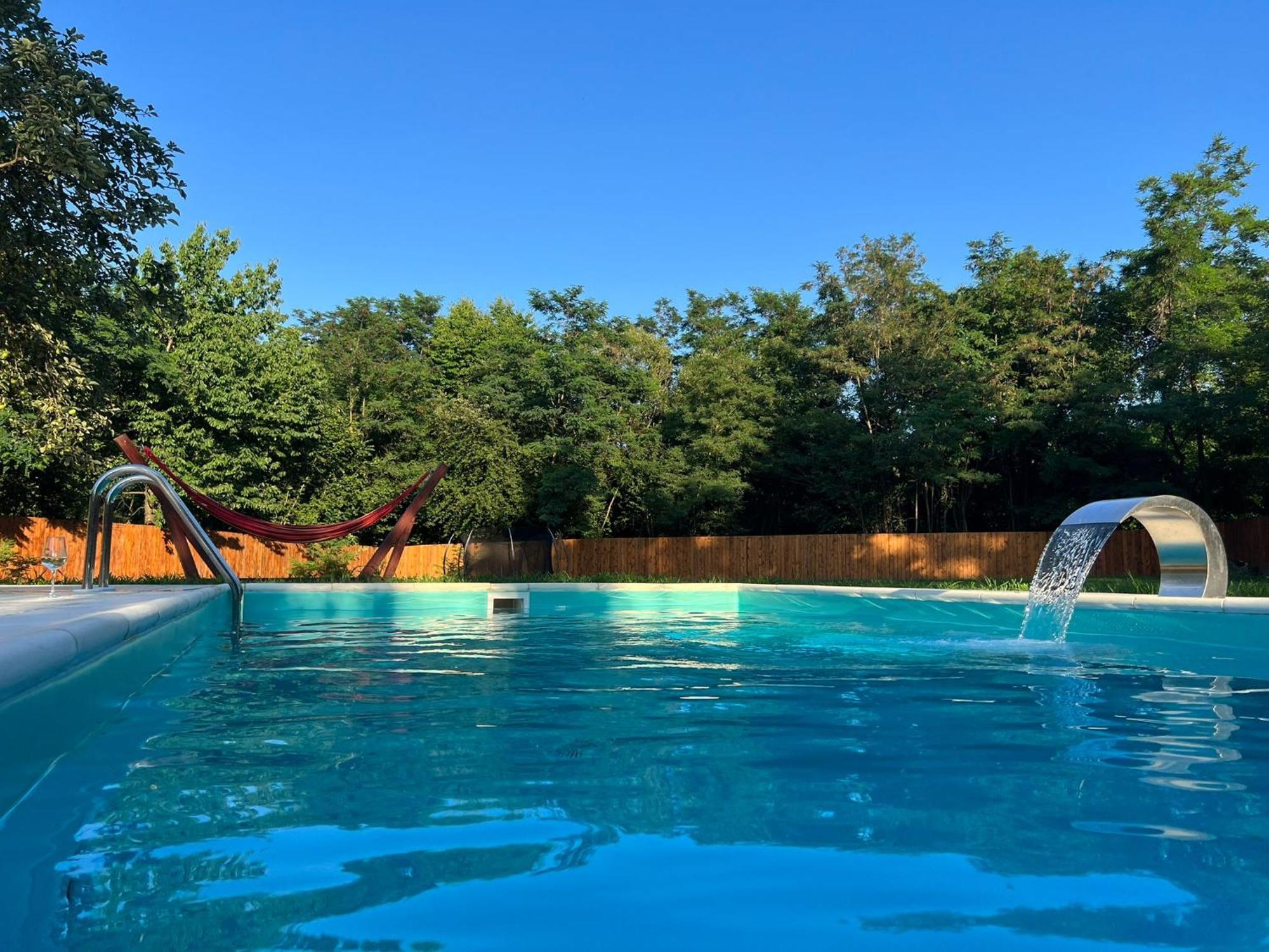 Horace Guesthouse Pool & Hot Tub & Bikes & River Dezsán Kültér fotó